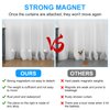 16 Pcs Shower Curtain Weights,Waterproof Shower Curtains Magnets,Heavy Duty Weights for Outdoor Curtains,Magnetic Curtain Weight,Work for Drapery,Tablecloth,Flag(White)