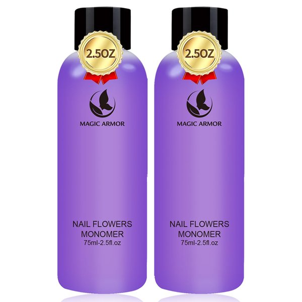 MAGIC ARMOR Acrylic Liquid Monomer - 150ml Acrylic For Professional Liquid Monomer Liquid Monomer Nail System Kit For Acrylic Nails Extension Quick Dry Time (150ml)