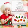 Partywind Christmas Holiday Party Supplies, 204 Styles Christmas Kids Tattoos for Stocking Stuffers, Party Favors Decorations with Santa/Snowflakes/Xmas Tree (Individually Wrapped Sheets)