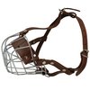 Dogs My Love Metal Wire Basket Dog Muzzle Padded, Small Rottweiler. Circumference 12.5", Length 3.75"