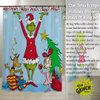 Franco Dr. Seuss The Grinch Holiday 13 Piece Shower Curtain and Ring Set, (100% Officially Licensed Product)