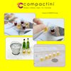 COMPACTINI Miniature Model 1:12 Scale Set Dollhouse Accessories Beverage Beer Bottle Miniature Mug/Ice Cube/Bucket (Dark Beer Mug 5P)