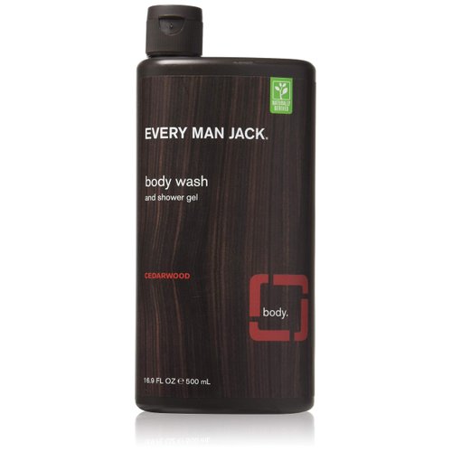 Every Man Jack Body Wash, Cedarwood, 16.9 Fl Oz, Pack of 2
