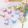 Butterfly Hair Clips, CIEHER 20 Pieces Butterfly Barrettes Glitter Double Butterfly Clips for Women Girls 3D Butterfly Hair Clip Small Hair Clips Y2K Hair Clips Butterfly Hair Accessories