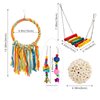 TogyGooty Pet Bird Toys, Parakeet Toys Natural Bird Toys Bird Cage Accessories, Swinging Chewing Hanging Standing Bird Swings Suitable for Budgerigar, Parakeet, Conure, Lovebird, Cockatiel