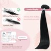 HUAYI Black Clip in Hair Extensions Real Human Hair 16 Inch 120g #1 Jet Black Hair Extensions Clip ins Human Hair Natural Hair Extensions Clip in Full Head 7pcs