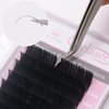 Qeelasee Ellipse Eyelash Extension 0.20mm C Curl 11mm Flat Individual Eyelashes False Lashes Mink Lashes Extensions