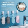 Roexboz Super Soft Exfoliating Bath Sponge, Weicher Peeling-Badeschwamm Körper Peeling-Schwamm Tote Haut Entfernen Handbrause Massage für Kinder und Erwachsene