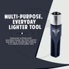 Kasher’s 360 Multipurpose Lighter Tool - Lightweight & Multipurpose Accessory for Lighters - Suitable to use as Pipe Cleaner, Cutter or Multi-Tool Lighter Case (Without Lighter, Silver)
