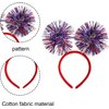 GRITOSE 4th of July Headband Kids Adults Independence Day Party Favors Supplies Patriotic Accessories Decorations 1pcs+1 American Flag（5in*8in）