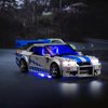 Hilighting Upgraded Led Light Kit Compatible with LEGO Speed Champions 2 Fast 2 Furious Nissan Skyline GT-R (R34) Race Car Toy Model Building Kit, Lights Compatible with LEGO 76917(Model Not Included)