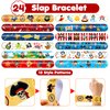 48 Pirate 24PCS Pirate Temporary Tattoos Sticker 24PCS Slap Bracelets Perfect for Themed Birthday Party Favors Baby Showers or Classroom Rewards Ideal Decor and Gifts for Girls and Boys