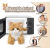 Cuckool Orange Tabby Cat Stuffed Animals, Microwavable Stuffed Animals Heating Pad for Cramps, Pain Stress Relief, Heatable Coolable Lavender Scented Plush Toys for Anxiety, Women Kids Bedtime