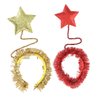 Angoily 1pc Kids Hair Accessories Turban Headband Star Hair Hoop Tinsel Headband Kids Headband Star Headpiece Foil Headband Star Headband Martian Antenna Headband Baby Scarf Christmas