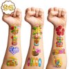 Luau Temporary Tattoos 8 Sheets 99 PCS Hawaiian Party Decorations Favors Supplies Summer Aloha Tropical Theme Birthday Cute Stickers Christmas Gifts for Boys Girls Class School Prizes Carnival