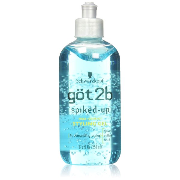 got2b Spiked-Up Max Control Styling Gel, 8.5 Ounce (Pack of 4)