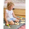 small foot wooden toys- Premium 15 Piece Kitchen Playset- Cooking and Dining Set Includes Pots, Plates and Utensils- Ideal for Toddlers 2+, Multi, (11098)
