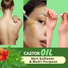 Colorgreens Rich & Pure Castor Oil 16oz—Empower Your Beauty Routine: Deep-moisturizing body Oil, Face Oil, Hair Oil for curly, Wavy, or Straight Hair, Lashes, Eyebrows, and dry Skin Massage Oil.