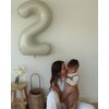 Cream White 3 Balloon, Cream Number Balloons 40 Inch, 3rd Birthday Decorations for Kids Girls Boys, Men Women Ivory Party Supplies for Party Decorations, Number 3 Balloon