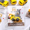 Buttools Valentines Day Gifts for Kids-24 Pack Valentines Cards with Construction Vehicles Toys Car for Kids Classroom Exchange Cards for Toddlers Girls Boys School Party Favors