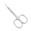 GENERIC Xios Cuticle Scissors Fine Curved Blade Effetient Slim Manicure Scissors for Cuticles Professional Small Scissors with Precise Pointed Tip for Eyebrow Eyelash and Dry Skin (Modern), Silver