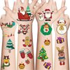 IDDFEVE 30 Sheets Christmas Temporary Tattoos for Kids – Festive Holiday Tattoo Stickers for Boys & Girls, Perfect for Christmas Gifts, Party Favors & Decorations