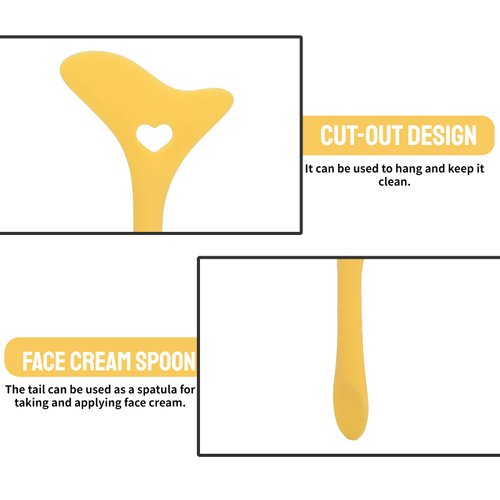 Stencil, Stencils, Silicone Stencils Wing Tips Eyebrow Pencil Stencil Reusable Lazy Quick Eye Makeup Makeup Applicator Tool for Makeup Artist(Yellow)