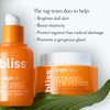 Bliss Brighten Up Radiant Skin Duo: Bright Idea Vitamin C + Tri-Peptide Brightening Serum & Moisturizer | 2-Piece Hydrating, Illuminating Skincare Set for Glowing Skin | Vegan, Cruelty-Free