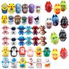 Random Tumbler Wobbler Toys | Stress Relief 45PCS Mini colorful Roly-Poly Wobbling Toy | Cartoon Miniature Figures Self-righting Doll Small Desktop Toy | Tumbler Early Education Toys for Kids or Adult