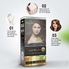Herbishh Hair Color Shampoo for Gray Hair – Magic Colors Hair in Minutes–Long Lasting–500 Ml–3-In-1 Hair Color–Ammonia-Free | (Light Brown)