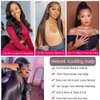 LRSICAL 5x5 HD Transparent Lace Front Wigs Human Hair Pre Plucked with Baby Hair 180% Density Brazilian Straight Human Hair Wigs for Black Women Full and Thick(Straight Wig, 18 Inch)