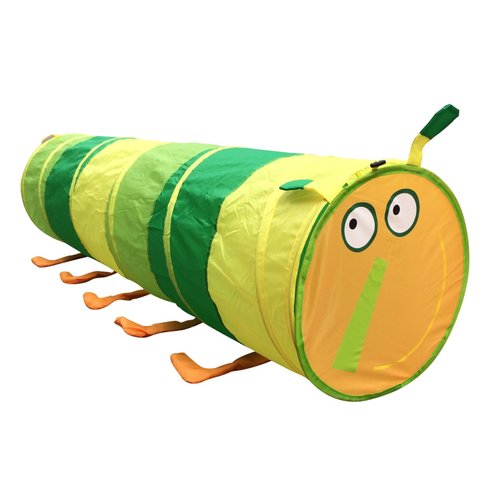 Happy Face Caterpillar Tunnel Kids Play Tent by POCO DIVO