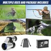 Rongon Pocket Monocular Telescope 8X 20MM Portable Monocular for Adults，Adjustable Compact Telescope for Wildlife Bird Outdoor Camping Travel