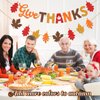 Givethanks Banner, Autumn Party Decoration - Glitter Happy Festival Banner with Maple Leaves, Fall Home Decor Set Givethanks Decorations for Fireplace Thanksgiving Party Supplies