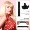 Rolybag Black Adjustable Elastic Band for Wigs Nonslip Wig Elastic Bands Removable Elastic Wig Strap Adjustable wig band for glueless wig Elastic Wig Straps Accessories for Sewing Making Wigs (4pcs)