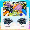 Omlisca Tropical Fish Lacing Cards 12 Pack Ocean Fish Sea Animals Double Sided Cards Sewing Games Ocean Theme Party Decorations for Preschool Home Developing Imagination Education Supplies