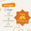 Happy Thanksgiving Napkins, Set of 50 3 Ply 5" x 5" Gold Foil Give Thanks Table Decor, Cocktail Thanksgiving Napkins, Disposable Thanksgiving Napkins, Thanksgiving Dinner Napkins (Happy Thanksgiving)