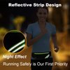 Slim Running Belt Fanny Pack,Waist Pack Bag for Hiking Cycling Workout,Reflective Runners Belt Jogging Pocket Belt,Travelling Money Phone Holder for Running