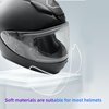 Uallhome Universal Motorcycle Full Face Helmet Shield Fog Resistant Lens, Clear Visor Insert Anti-Fog Film Waterproof Sticker
