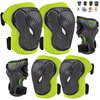 GTSBROS Knee Pads for Kids Knee Pads and Elbow Pads 6 in 1 Protective Gear Set with Wrist Guard for Boys Girls Skateboarding Inline Roller Skating Cycling Scooter…(Green)