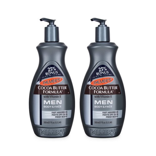 Palmer's Cocoa Butter Formula Men Body and Face Moisturizer 13.5 Ounce (2 Count)