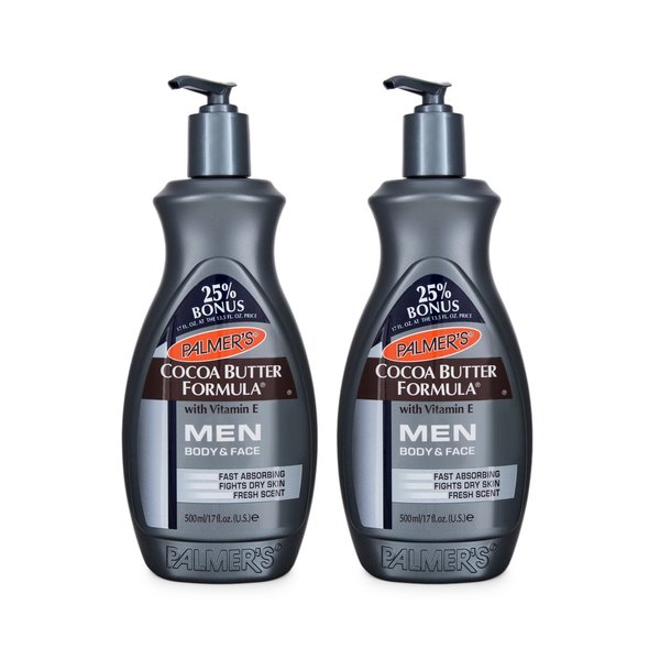 Palmer's Cocoa Butter Formula Men Body and Face Moisturizer 13.5 Ounce (2 Count)