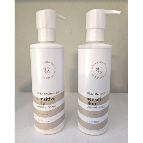 2 SENSITIVE SKIN Milk Fragranced Colloidal Oatmeal Lotion Bath Body Lotion 7.8 fl oz