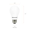 SYLVANIA LED Light Bulb, 60W Equivalent A19, Efficient 8.5W, Medium Base, Frosted Finish, 800 Lumens, Bright White - 4 count (Pack of 1) (79704)