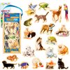 Cute Animal Refrigerator Magnets for Kids - Bundle with 20 Pet Fridge Magnets for Toddlers, Kids Learning Developmental Toys | Cats and Dogs Magnetic Toys for Boys, Girls