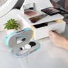 Healifty 2 in 1 Double Sided Eyeglass Case ContactLens Storage Box ContactLens Case and Glasses Case with Built-in Mirror Tweezer and Contact Solution Bottle for Home & Travel