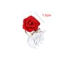 10Pcs Mini Rose Hair Claws Clip Rose Mini Hair Clip Small Hair Clamp Clip Rose Hair Barrettes Decorative Hair Clips Bridal Hair Barrettes Hair Accessories for Girls Women, Red