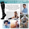 Laite Hebe compression socks,Black+White+Grey,S/M (3 pairs)