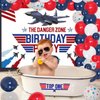 68Pcs Fighter Jet Birthday Decorations for Boys Red Blue Balloons Garland Arch Kit with Aircraft Birthday Party Backdrop Fighter Jet Airplane Theme Party Supplies