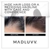 MADLUVV Brow Stamp Refill* - Color Stamp for Brows & Root Touch Up for Women & Men, Instantly Conceal Hair Loss, Grey Hair, Thinning Hair with Stain-Proof/Smudge-Proof Powder Formula (Dark Brown)